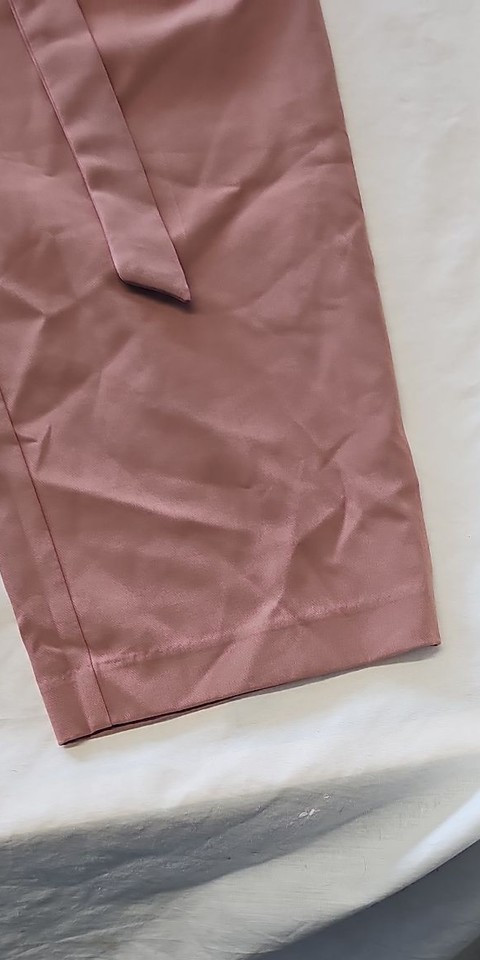 New Look Dusky Pink Belted High-Waist Trousers size 18 421 - Image 11