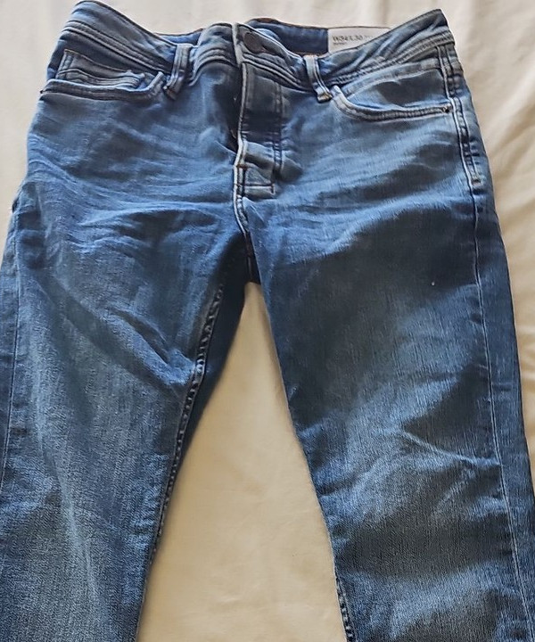 Primark Denim Co. Men's Skinny Jeans W34 L30 Mid Blue Wash 423 - Image 6