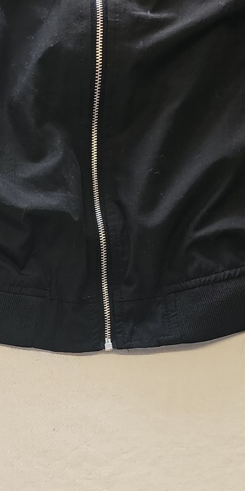 Pull&Bear Basic Black Bomber Jacket 413 - Image 7