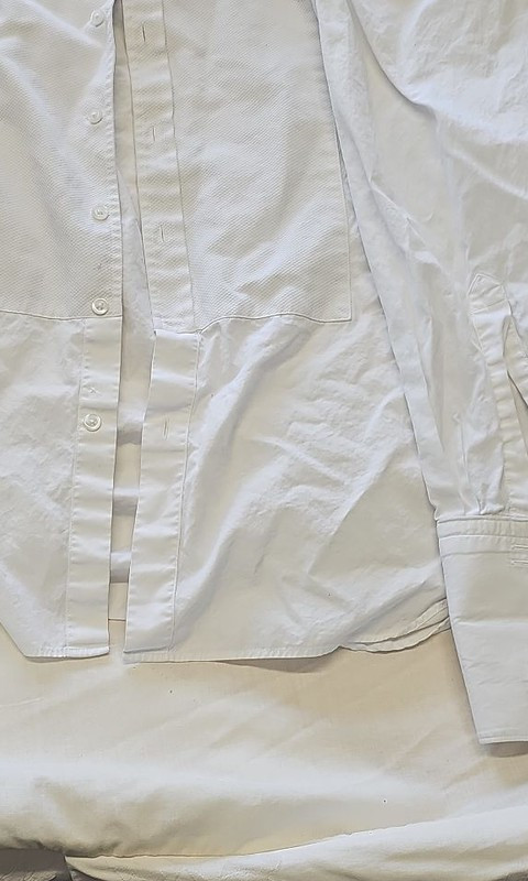 Charles Tyrwhitt Classic Fit White Dress Shirt with French Cuffs S16.5 A444 - Image 9
