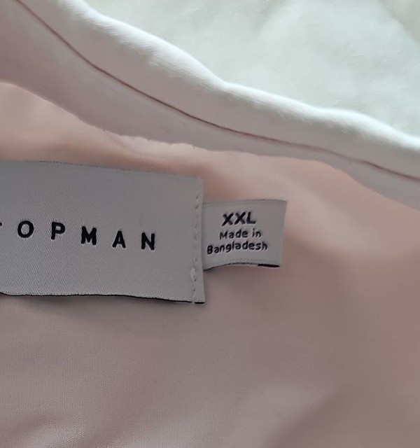Topman Pale Pink Short Sleeve Button-Down Shirt XXL A442 - Image 11