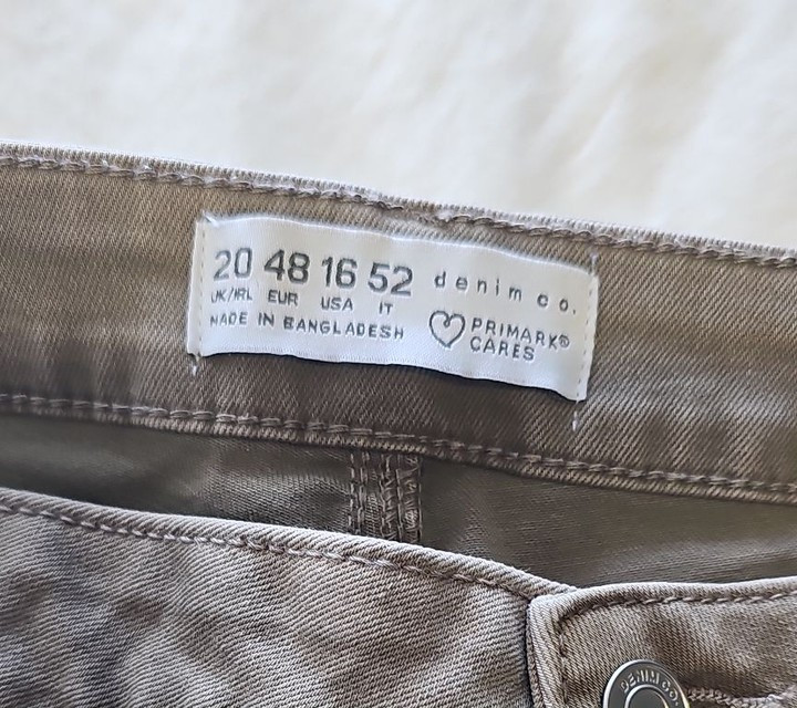 Primark Denim Co. Women's Grey Skinny Trousers Size UK 20 432 - Image 9