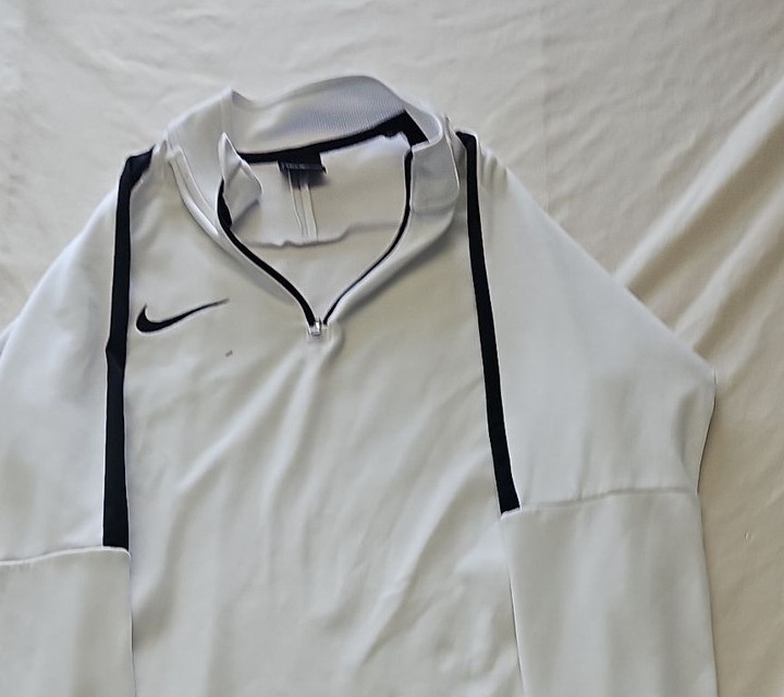 Nike Dri-FIT White Quarter-Zip Training Top 397 - Image 7