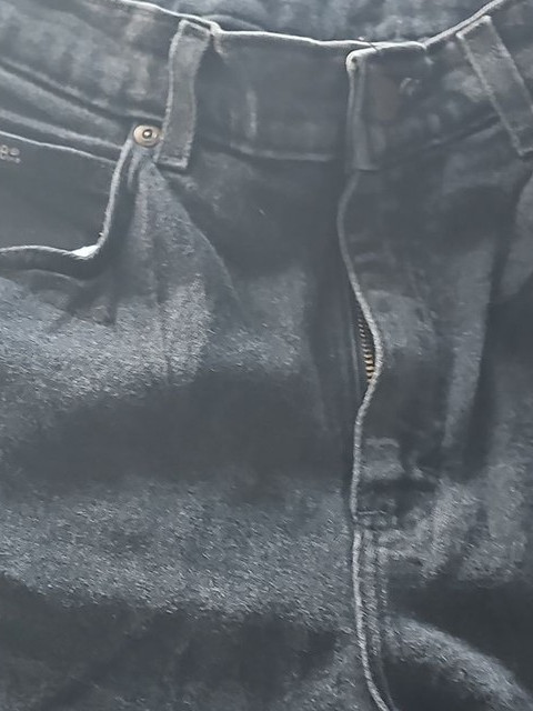 Vintage Lee Original Jeans Black Straight Leg Denim Shorts 368 - Image 10