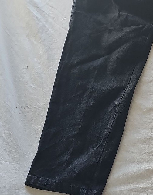 Vintage Lee Original Jeans Black Straight Leg Denim Shorts 368 - Image 8