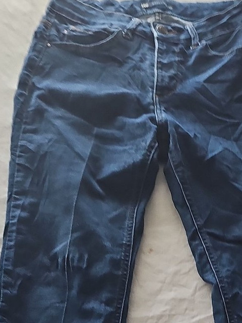 Lee Easy Fit Dark Wash Cropped Denim Jeans 369 - Image 8