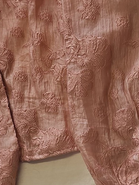 Tu Dusty Pink Jacquard Pussy-Bow Blouse with Balloon Sleeves 8 374 - Image 8