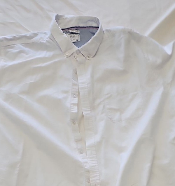 F&F Men's White Oxford Short Sleeve Shirt Size 3XL A445 - Image 7