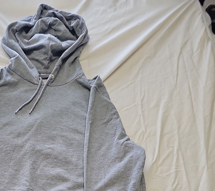 ASOS Men's Grey Marl Over-the-Head Hoodie - XL A448 - Image 9
