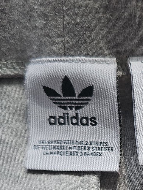 Adidas Originals Grey & Pink 3-Stripe Leggings uk6 B454 - Image 9