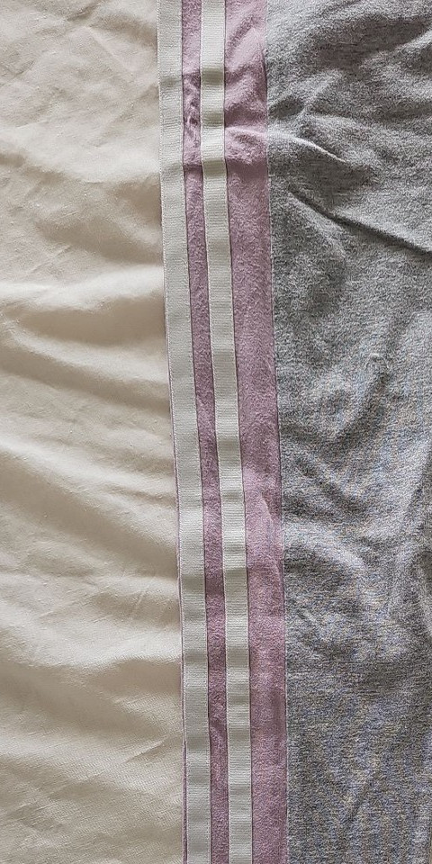 Adidas Originals Grey & Pink 3-Stripe Leggings uk6 B454 - Image 11