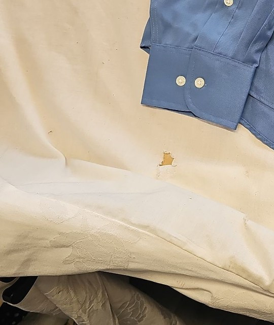 Van Heusen Ultra Wrinkle Free Blue Button-Down Shirt - 3XL Regular Fit B469 - Image 9