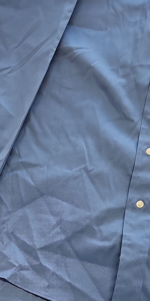 Van Heusen Ultra Wrinkle Free Blue Button-Down Shirt - 3XL Regular Fit B469 - Image 10