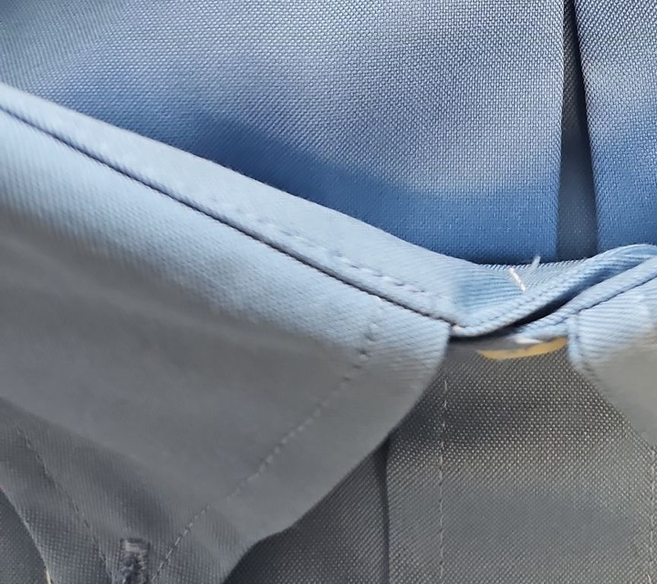 Van Heusen Ultra Wrinkle Free Blue Button-Down Shirt - 3XL Regular Fit B469 - Image 12