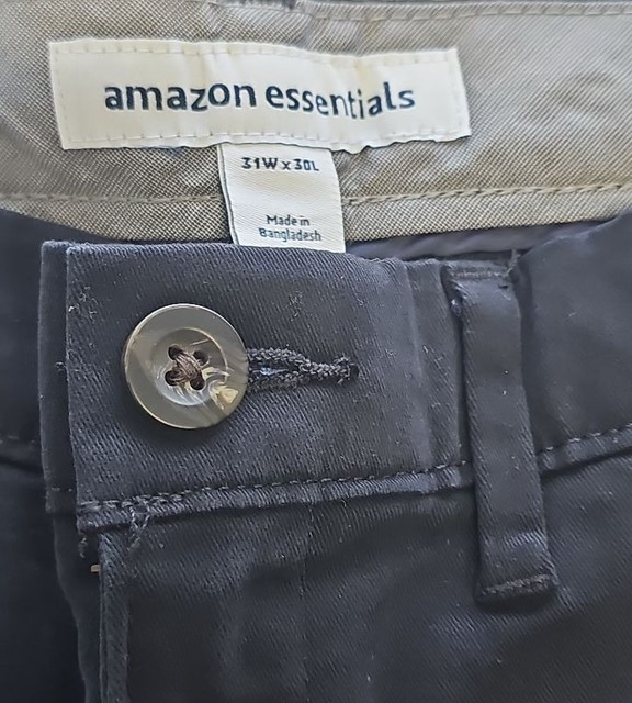 Amazon Essentials Men's Navy Blue Slim-Fit Chino Trousers 31W x 30L C472 - Image 9