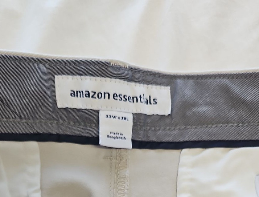 Amazon Essentials Men's Athletic-Fit Chino Trousers - Beige 33W x 30L C473 - Image 9