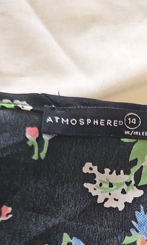 Atmosphere Floral Print Sleeveless Shell Top UK 14 B461 - Image 9