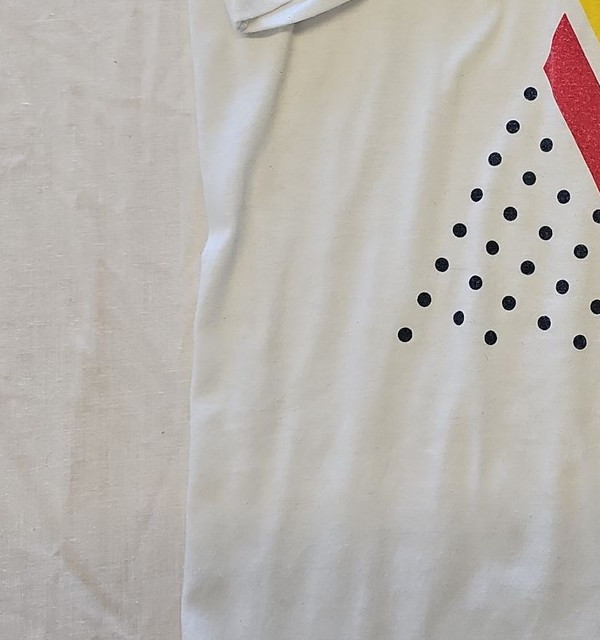 Vintage Adidas Trefoil Graphic T-Shirt - White & Navy Blue D499 - Image 12