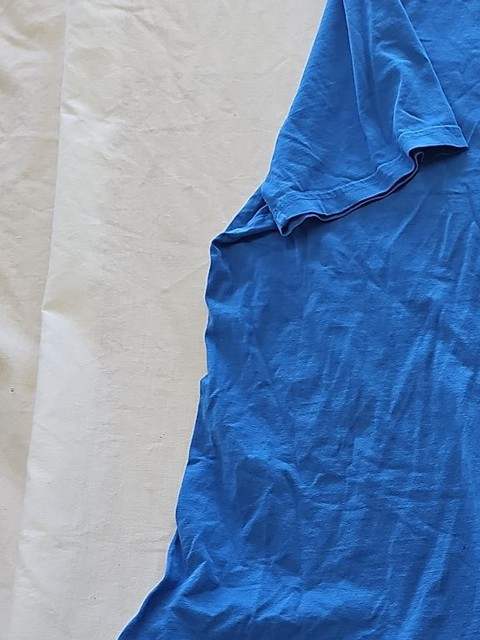 M&S Regular Fit Azure Blue Cotton T-Shirt Size 2XL D501 - Image 6