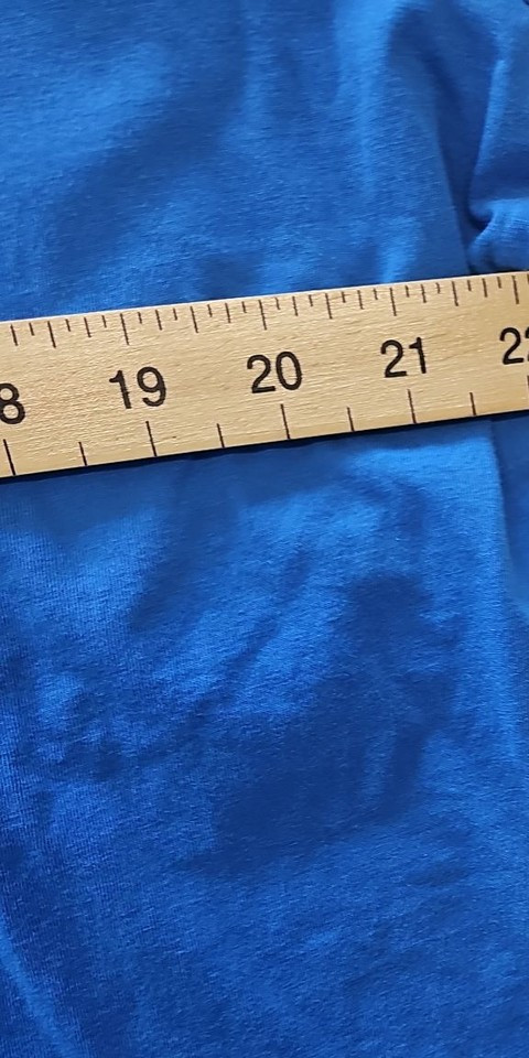 M&S Regular Fit Azure Blue Cotton T-Shirt Size 2XL D501 - Image 9