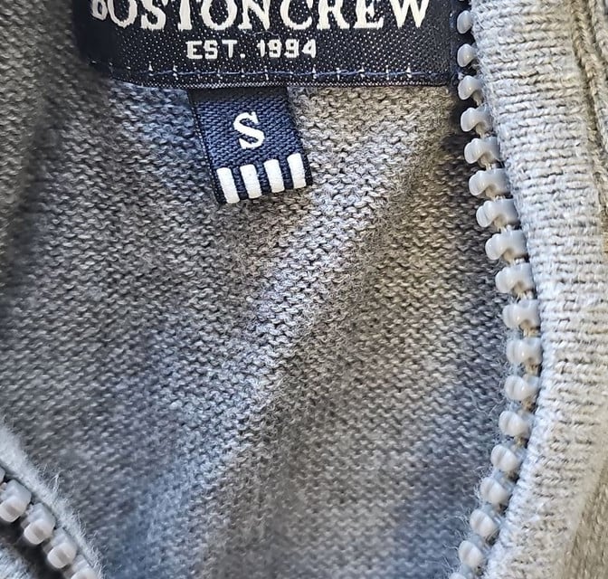 Boston Crew Grey Quarter-Zip Knitted Jumper D502 - Image 10