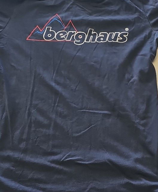 Berghaus Men's Logo Graphic T-Shirt Navy Blue Size Medium - Image 8