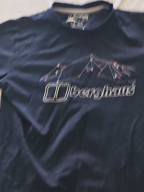 Berghaus Navy Blue Organic Cotton Graphic T-Shirt D498 - Image 9