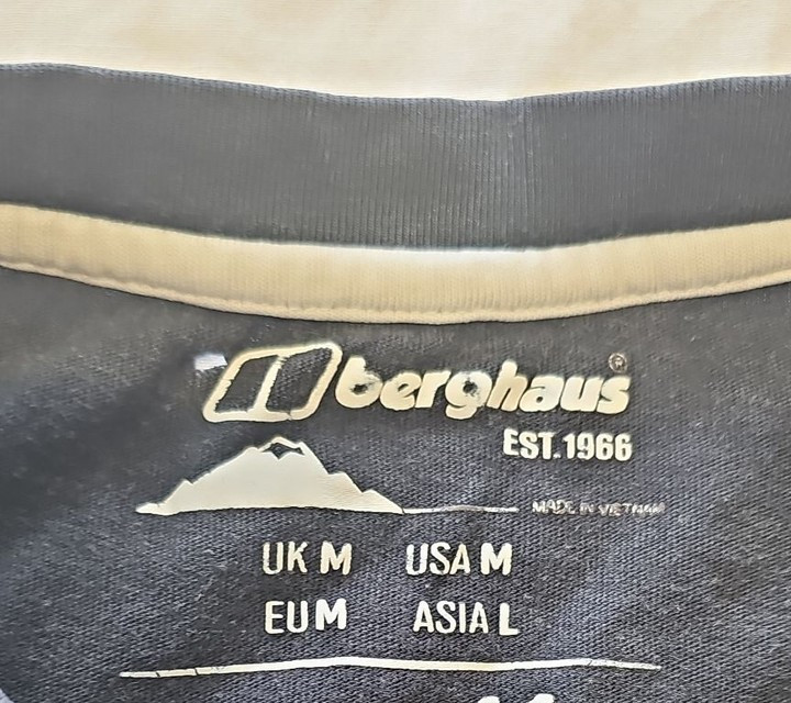 Berghaus Navy Blue Organic Cotton Graphic T-Shirt D498 - Image 10