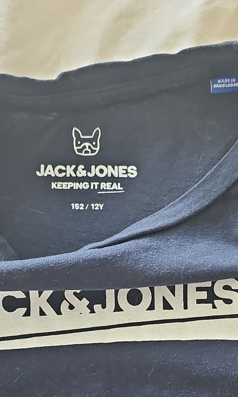 Jack & Jones Boys Navy Blue Logo T-Shirt Size 12 Years C484 - Image 10