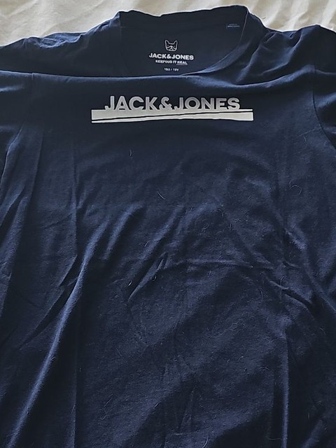 Jack & Jones Boys Navy Blue Logo T-Shirt Size 12 Years C484 - Image 7