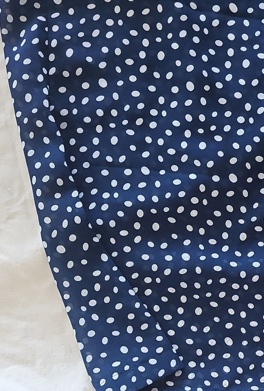 Tu Woman Navy Blue Polka Dot Cropped Trousers Size 22 C486 - Image 12