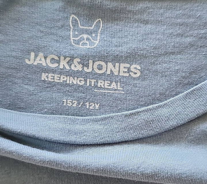 Jack & Jones Junior Logo T-Shirt Blue 12Y C488 - Image 9