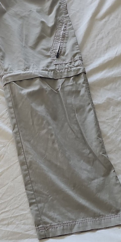 Lincoln Men's Convertible Cargo Walking Trousers Stone 40R D489 - Image 9
