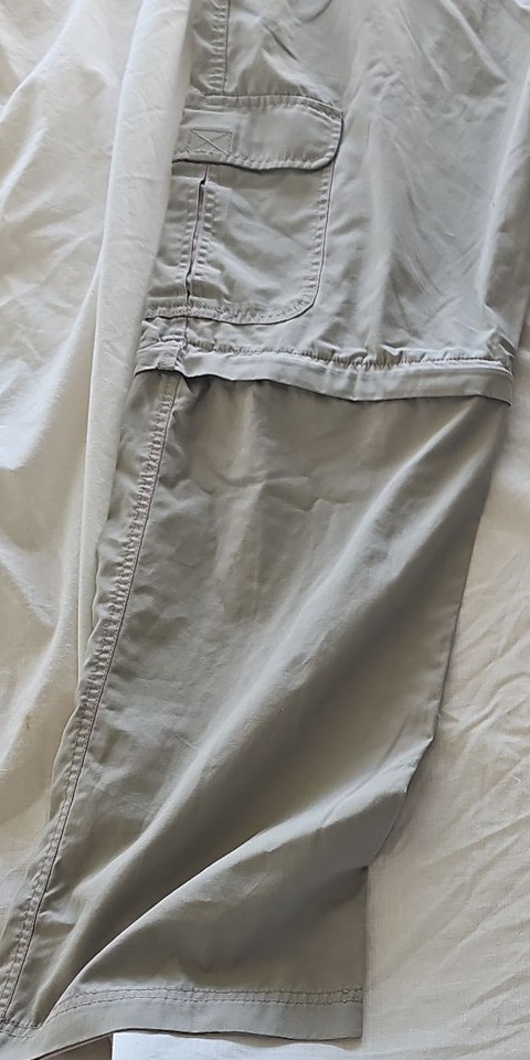 Lincoln Men's Convertible Cargo Walking Trousers Stone 40R D489 - Image 8