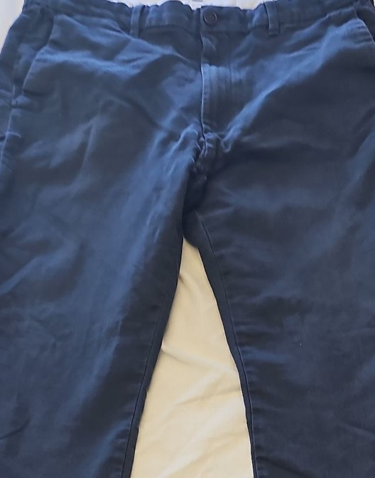 M&S Autograph Men's Slim Fit Chinos Navy Blue 38/29 D514 - Image 7