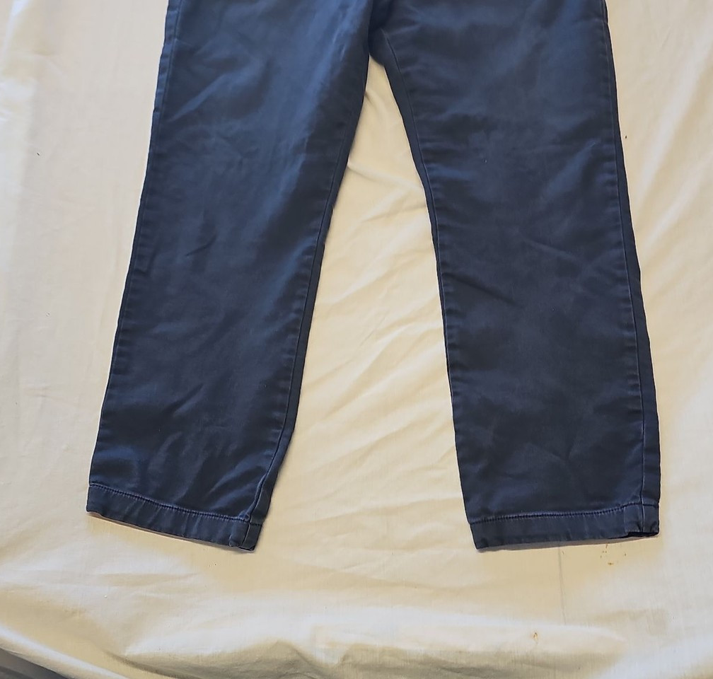 M&S Autograph Men's Slim Fit Chinos Navy Blue 38/29 D514 - Image 8