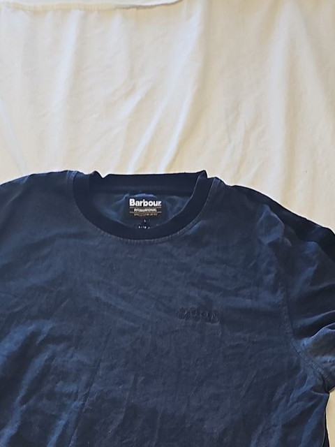 Barbour International Navy Blue Slim Fit T-Shirt L D508 - Image 8