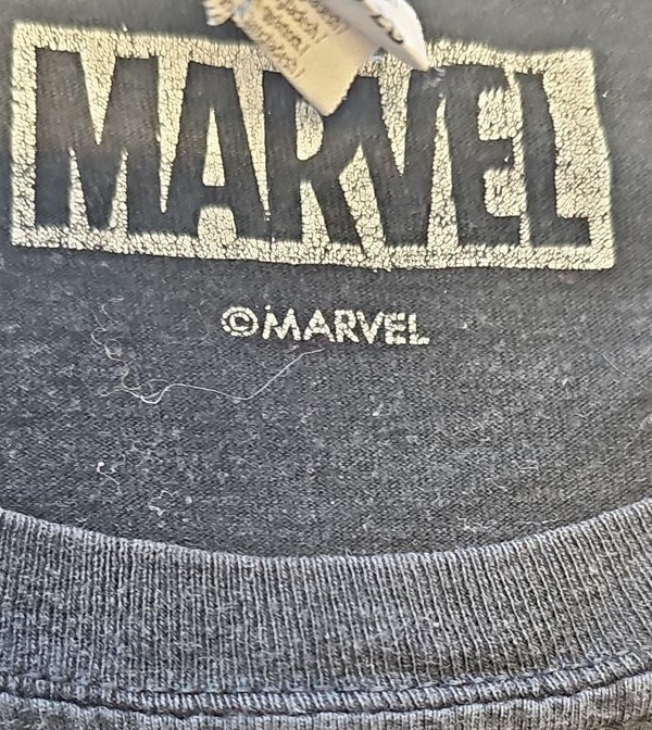 Marvel Deadpool Distressed Logo Graphic T-Shirt - Black XL F538 - Image 10