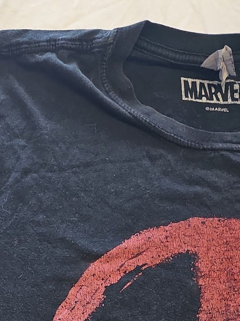 Marvel Deadpool Distressed Logo Graphic T-Shirt - Black XL F538 - Image 12