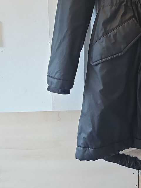 M&S Collection Women's Black Borg-Lined Parka Coat W551 - Image 9