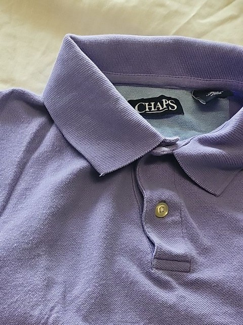 Chaps Men's Lavender Piqué Polo Shirt - Medium F561 - Image 11