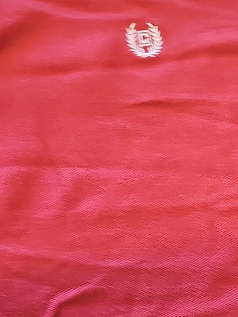 Chaps Ralph Lauren Red Pique Cotton Polo Shirt XL G528 - Image 10