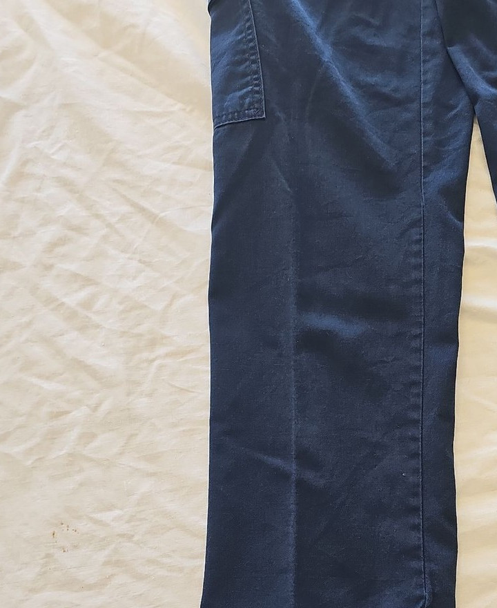 Dickies Slim Straight Navy Blue Cargo Work Trousers G518 W32 L29 - Image 12