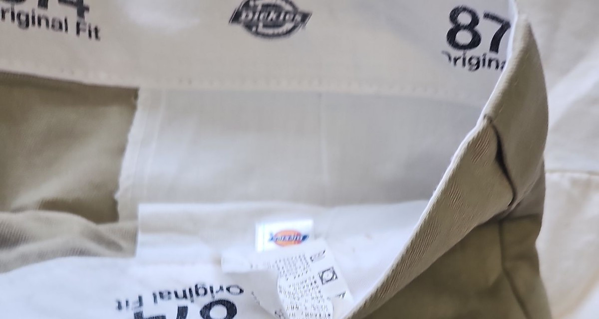 Dickies 874 Original Fit Work Trousers in Khaki G566 W38/40 L31 - Image 9