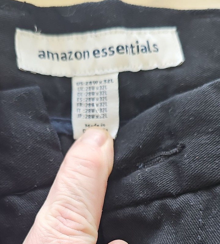 Amazon Essentials Men's Slim-Fit Stretch Chino Pants - Black W28 L32 G565 - Image 9