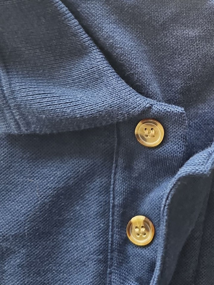 Varsani Navy Blue Men's Polo Shirt - Size XL G572 - Image 11