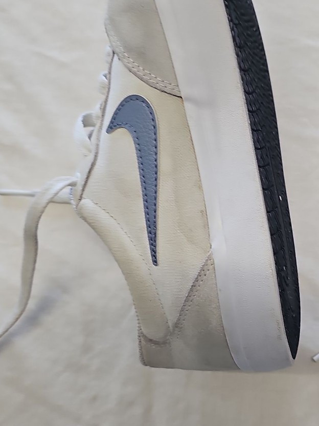Nike SB Chron 2 Canvas Skate Shoes White Blue Uk7 H596 - Image 11