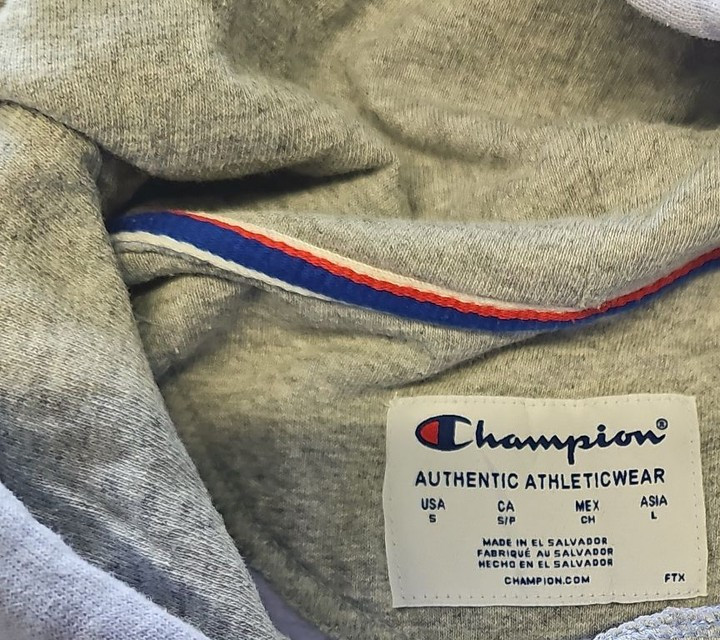 Champion Lilac Purple Logo Hoodie - Men's Size S E637 - Image 11