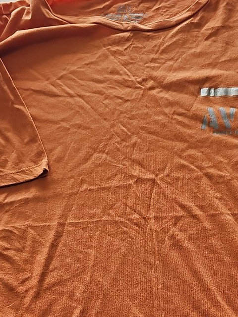 Avirex AVX Orange Graphic Tee Shirt Size XL i612 - Image 11