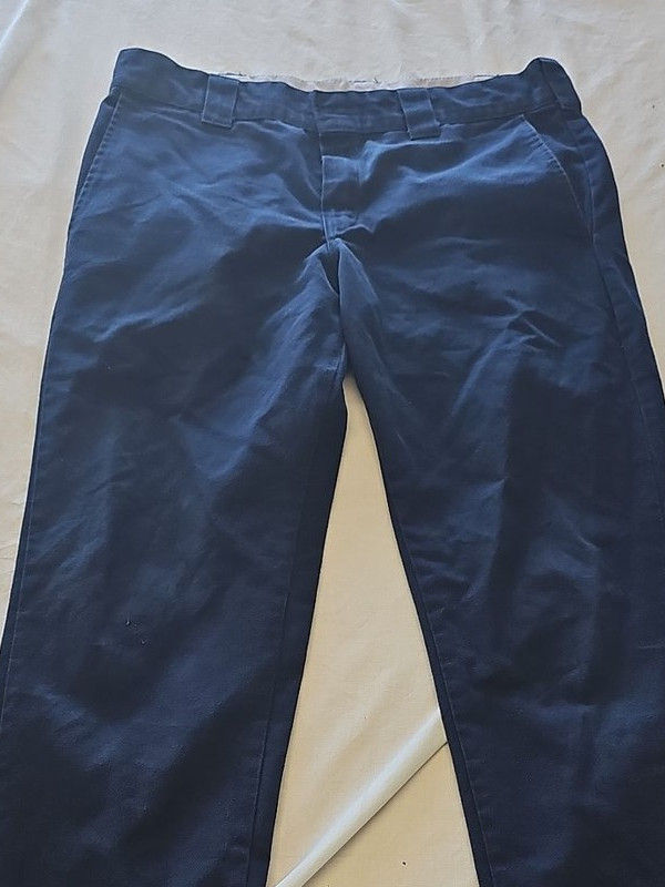 Dickies Slim Taper Navy Blue Chino Trousers W34 L30 K660